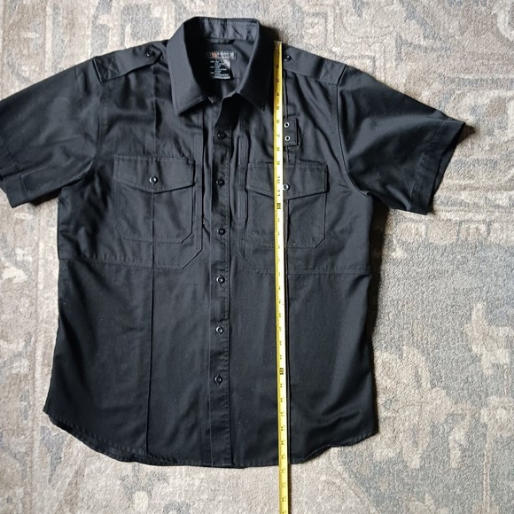 5.11 Tactical L Short Sleeve Shirt Military Utility Button Up Conceal Pockets - Picture 13 of 14